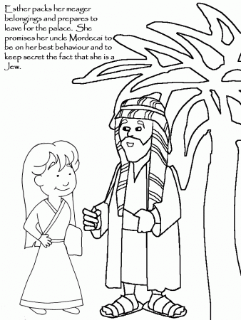 Mordecai And Esther Coloring Pages Images & Pictures - Becuo