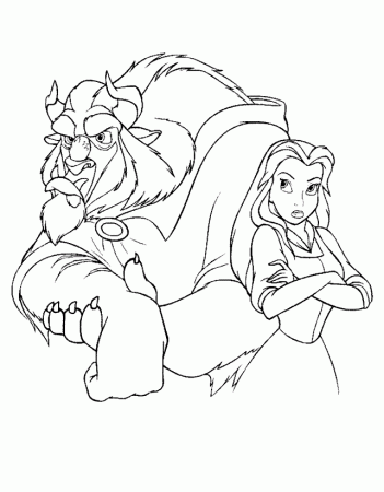 beauty and the beast coloring pages beauty and the beast coloring 
