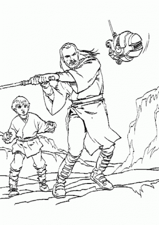 Jedi Training Star Wars Coloring Pages Print Colouring Pages 4500 