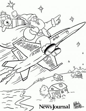 Color this: Pensacola-themed Christmas scenes | Pensacola News 