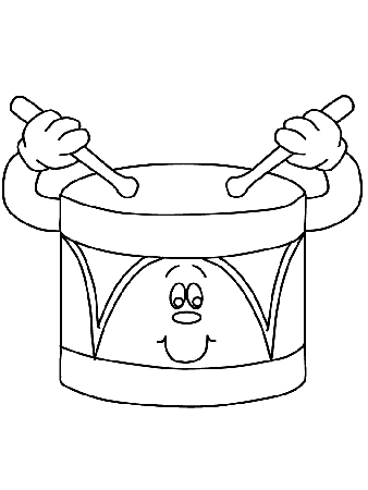 Drum2 Music Coloring Pages & Coloring Book