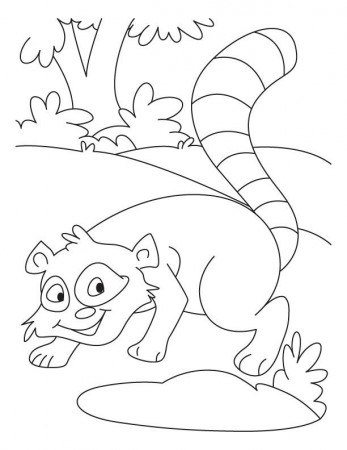 Chester Raccoon Coloring Page