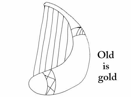 Old Tuning instrument coloring page: Old Tuning instrument 