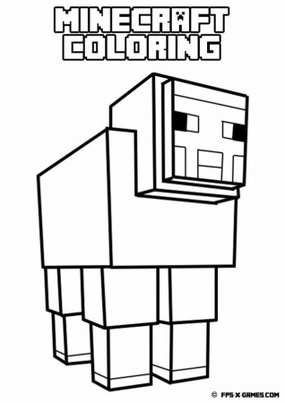 Printable Minecraft Coloring Sheep Spider Id 9065 Uncategorized 