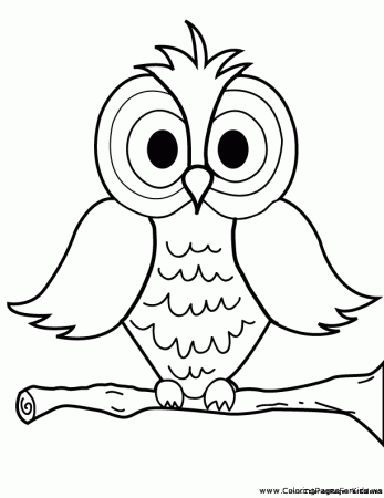 kid, cute owl Colouring Pages