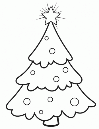 Christmas Tree Coloring Pages Christmas Tree Coloring Pages 