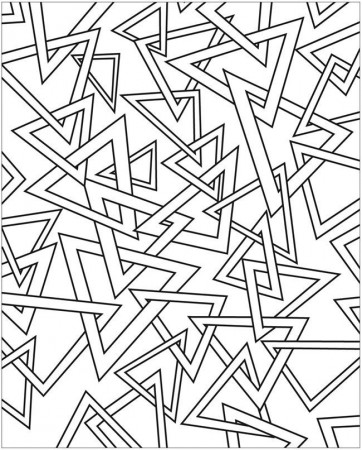3-D Coloring Book--Abstractions | Doodles - Coloring Pages