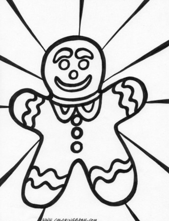 Gingerbread Men Coloring Pages Gingerbread Man Running Coloring 