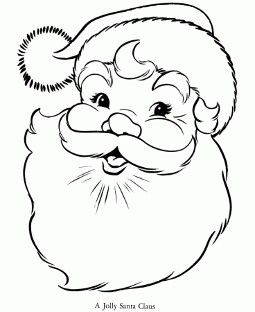 Bible Printables: Santa Christmas Coloring Pages - Jolly Santa