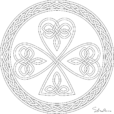 Shamrock Coloring Page For Adults Free Printable Coloring Pages 