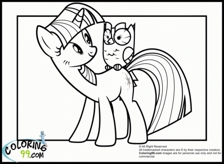 My Little Pony Coloring Pages Twilight Sparkle Alicorn Free 204700 