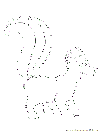 Coloring Pages Skunks (Mammals > Skunks) - free printable coloring 