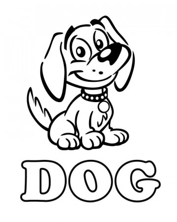 dog template Colouring Pages