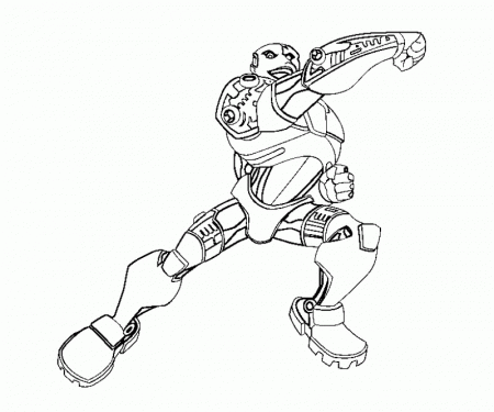 10 Cyborg Coloring Page