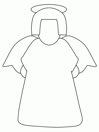 Angel Simple-shapes Coloring Pages & Coloring Book Simple Shapes 