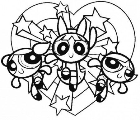 In Pursuit Of The Powerpuff Girls Coloring Pages - Kids Colouring 