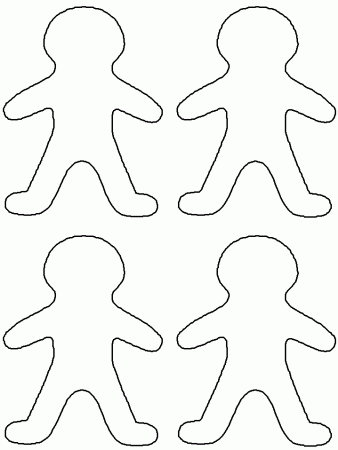 Gingerbread men Colouring Pages (page 3)