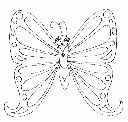 Princesa Mariposa - Dibujalia - Dibujos para colorear - Animales 