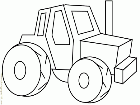 Coloring Pages tractor (Other > Farmer or Gardener) - free 