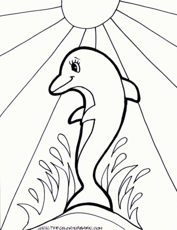 Dolphin Coloring Pages Dolphin Coloring Pages Free Mermaid And 
