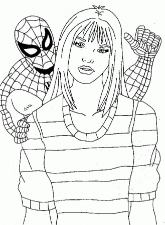 Kids Under Spider Man Coloring Pages 2014 | Sticky Pictures