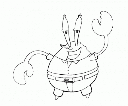 4 Mr Krabs Coloring Page