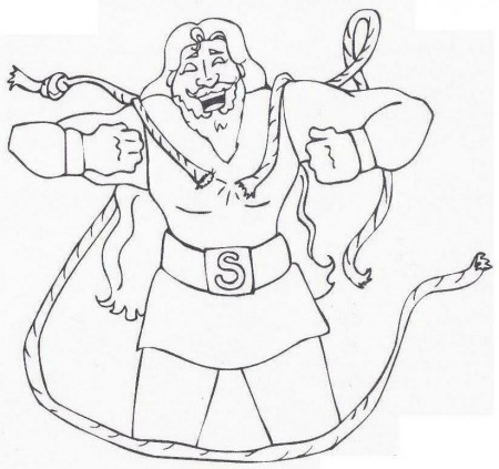 samson story Colouring Pages (page 2)