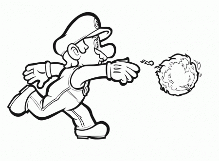 Super Mario Galaxy 2 Coloring Pages Mario Coloring Pages Black 