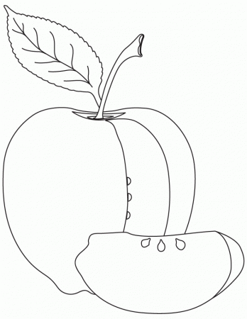 Free Apple Tree Coloring Sheet