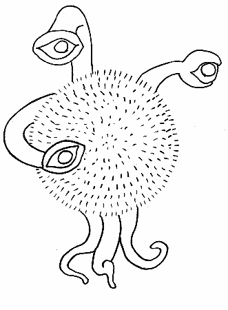 Three Eyes Coloring Pages Free : New Coloring Pages