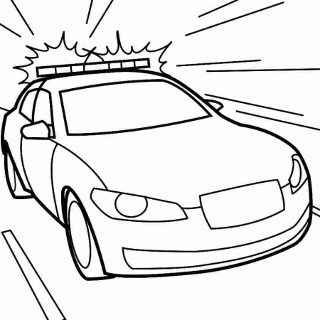 Printable Free Transportation Police Car Coloring Pages For Kids 