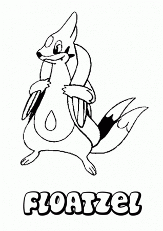 WATER POKEMON Coloring Pages Floatzel 218822 Entei Coloring Pages