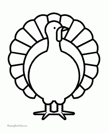 Coloring pictures of turkeys