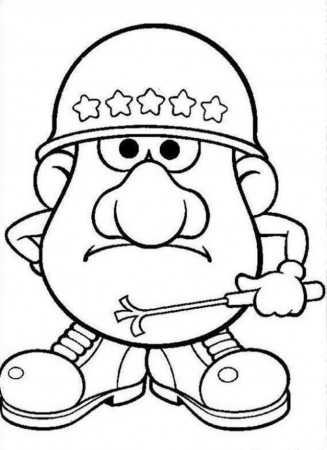 Print Or Download Mr Potato Head Free Printable Coloring Pages No 