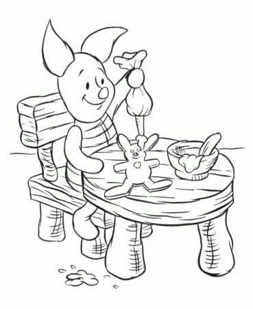 Disney Cartoon Winnie The Pooh Characters Coloring Pages | Cartoon 