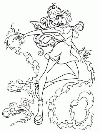 Winx Club Coloring Picture