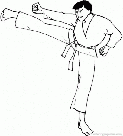 Karate Coloring Pages 9 | Free Printable Coloring Pages 