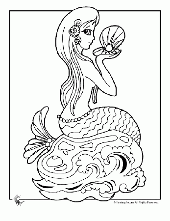 Coloring Pages Of Mermaids