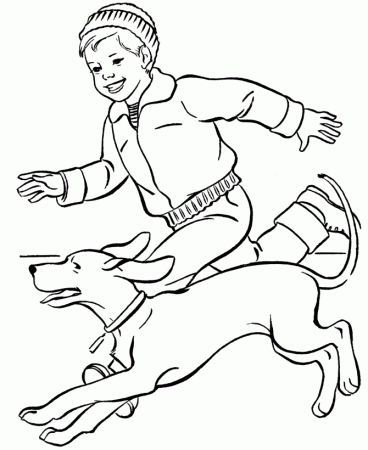 Running Dalmatians Coloring Page | Kids Coloring Page