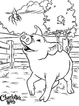 Charlotte's Web Coloring Pages | Disney coloring page