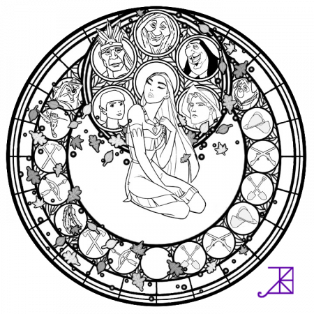 Jack Frost Stained Glass Coloring Page by Akili-Amethyst on deviantART