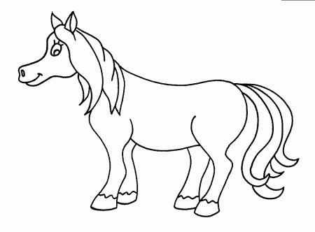 Horse Coloring in Pages | Horse Coloring