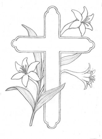 Christian Cross Coloring Pages Images & Pictures - Becuo