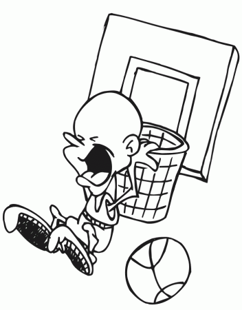 Coloring Page Slam Dunk Color Online Coloringcrew