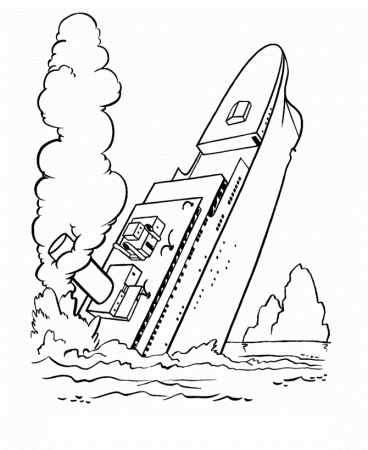 Of The Steamship Titanic American History For Kid Coloring Pages 