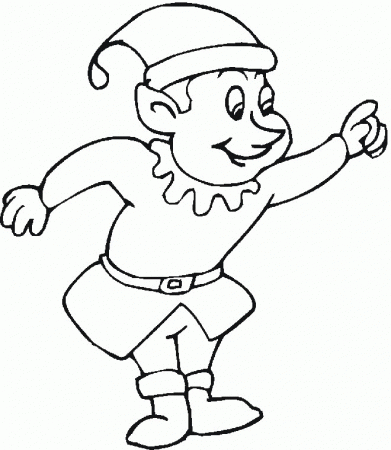 christmas elves Colouring Pages (page 3)