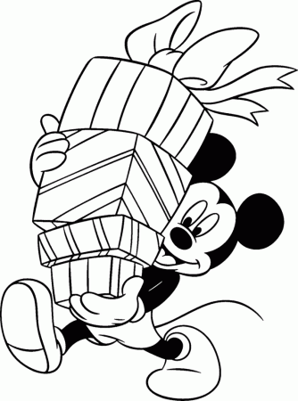 Minnie mouse, christmas free coloring pages – Disney birthday 