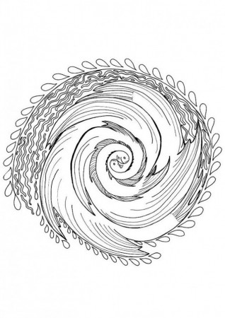 Mandalas Coloring Pages For The Adults Hagio Graphic Difficult 