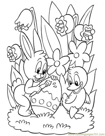 Coloring Pages Easter (1) (Entertainment > Holidays) - free 