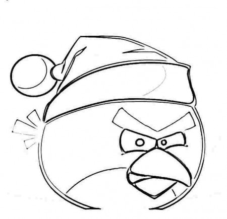 Christmas Angry Birds Coloring Pages Printable - Kids Colouring Pages